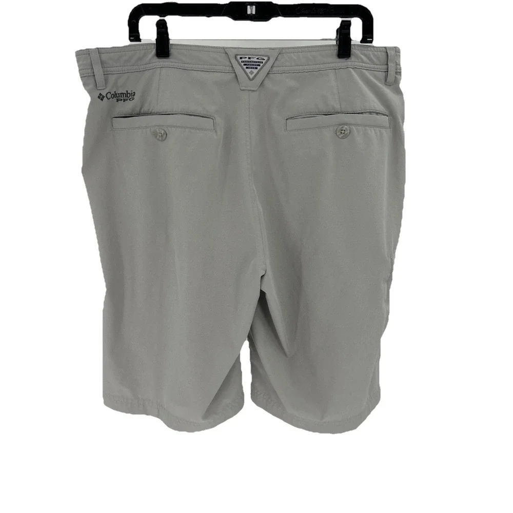 Columbia PFG‎ Mens Gray Performance Fishing Gear Shorts Size 36 Utility Outdoor